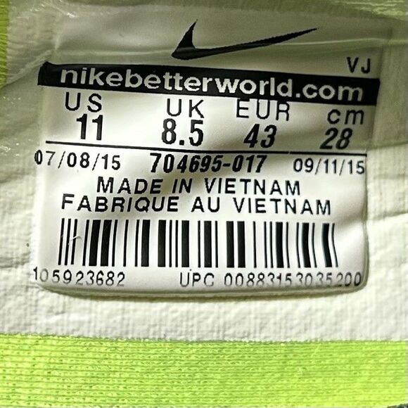 NIKE Free TR Fit 5.0 704695-017 Women's Sz 11 Black Metallic Volt Running Shoes - Picture 12 of 12